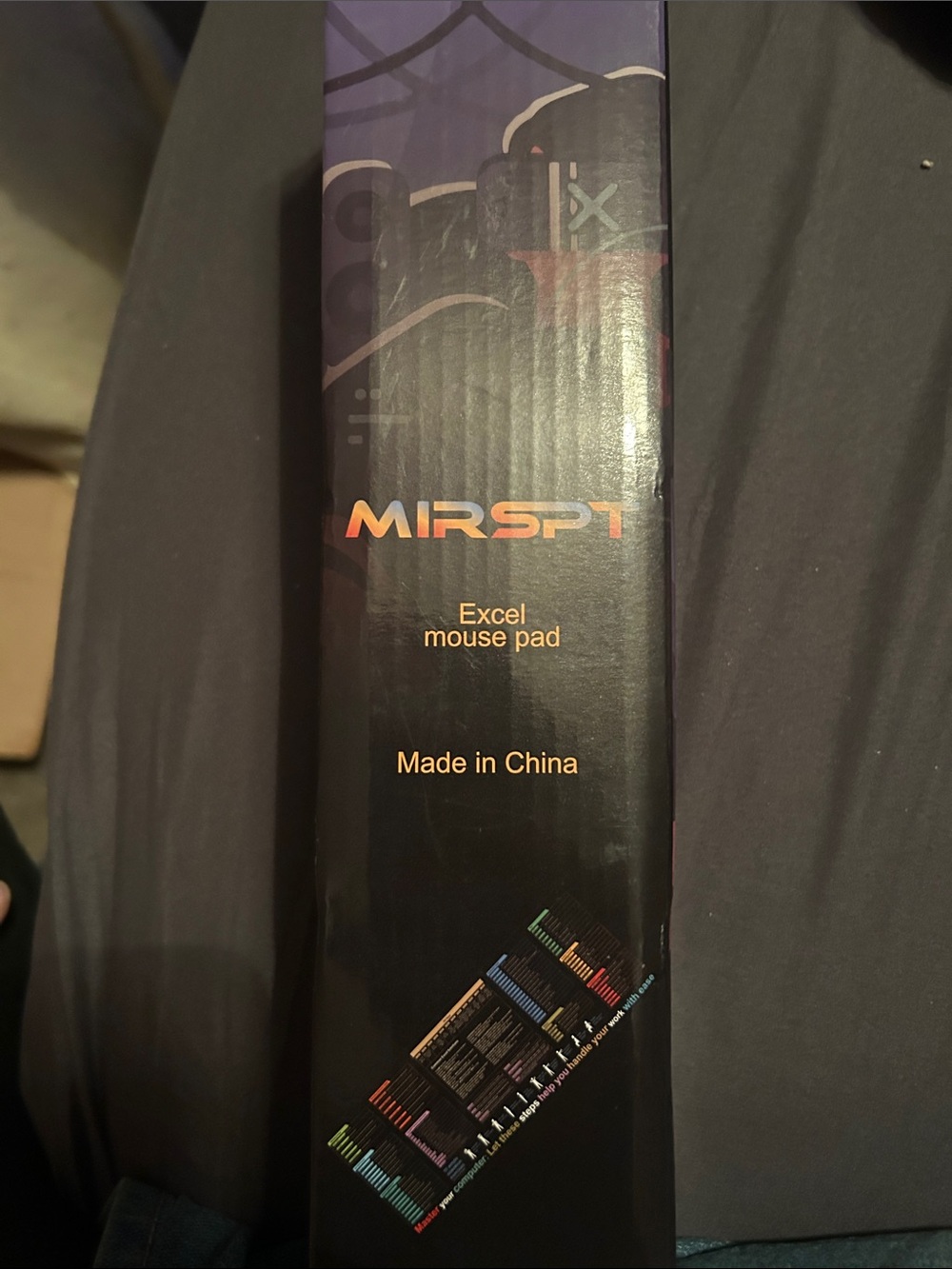 MIRSPT Black Excel Mouse Pad - Precision Surface for VR & Gaming